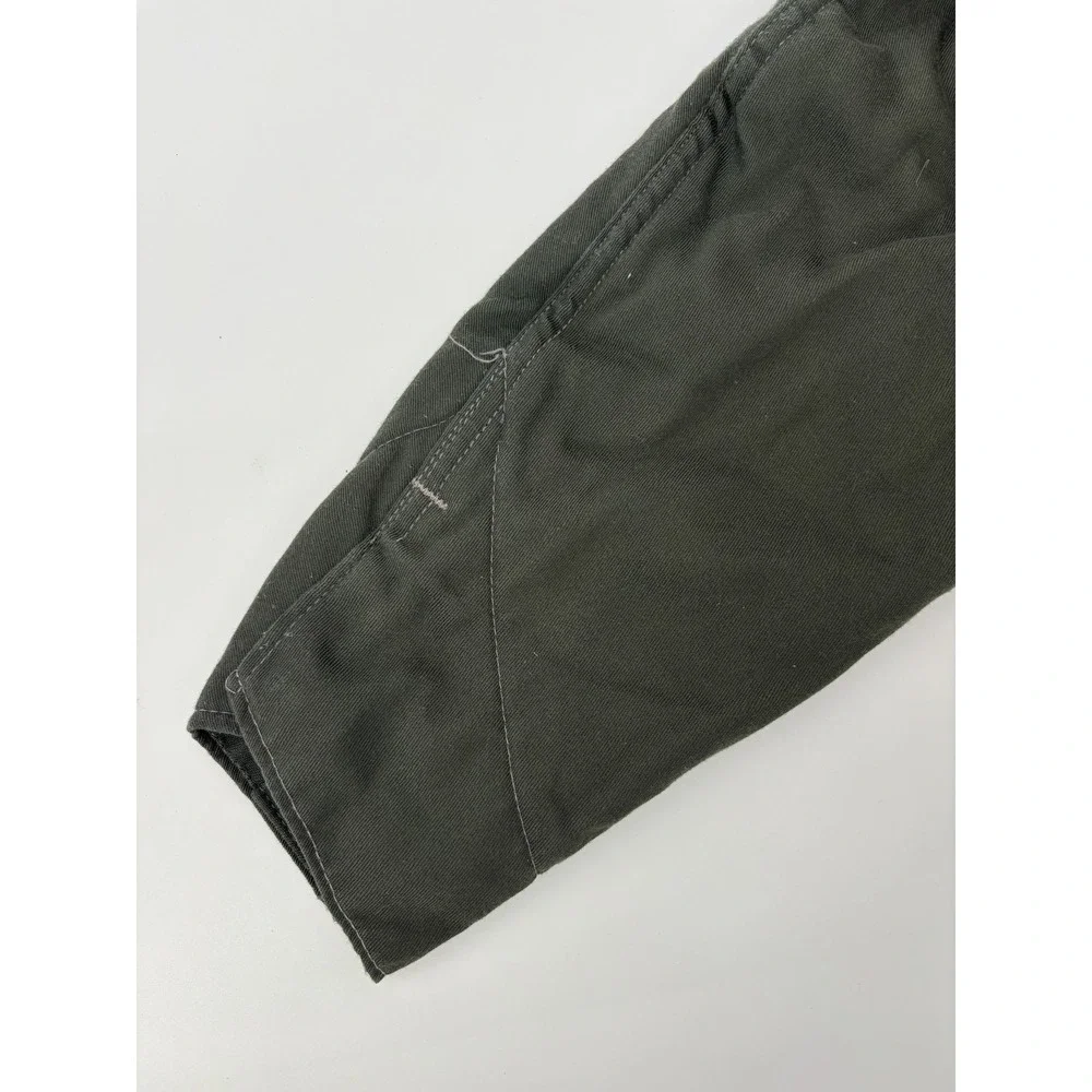 Big Ben By Wrangler Quilted Lined Canvas Full Zip Work Jacket Mens Olive Green L